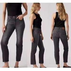 NWT! Levi's Original 501 Cropped Jeans High Rise Straight Leg - 18W x 26"